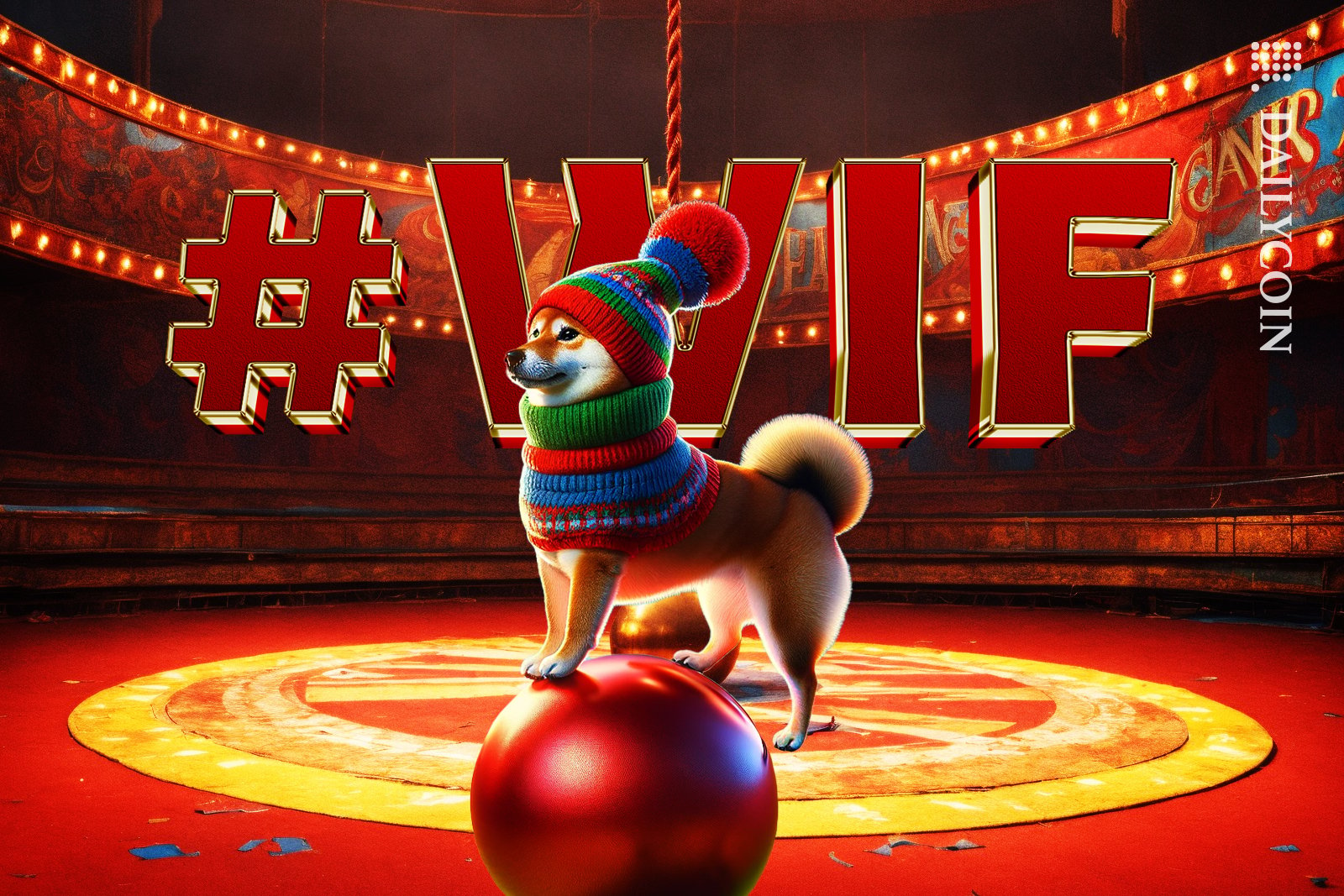 The circus presenting Dog Wif Hat - #WIF.