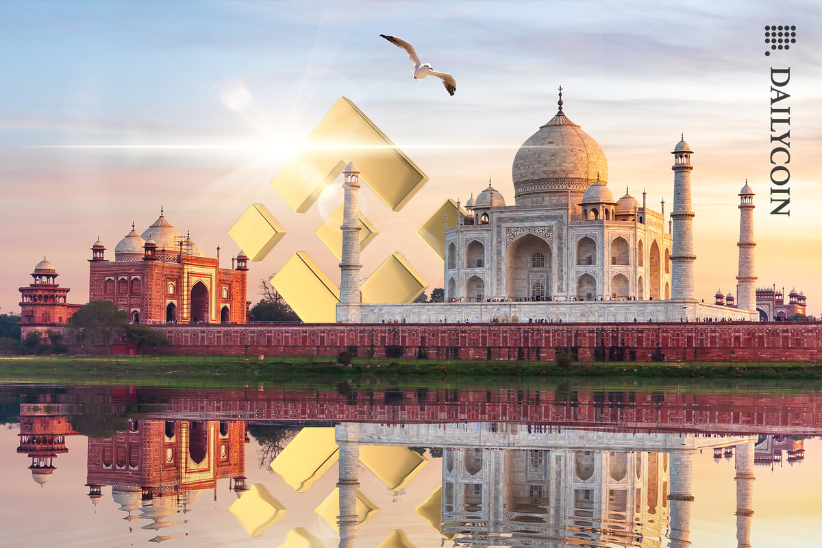 Gold Binance appearing in India.