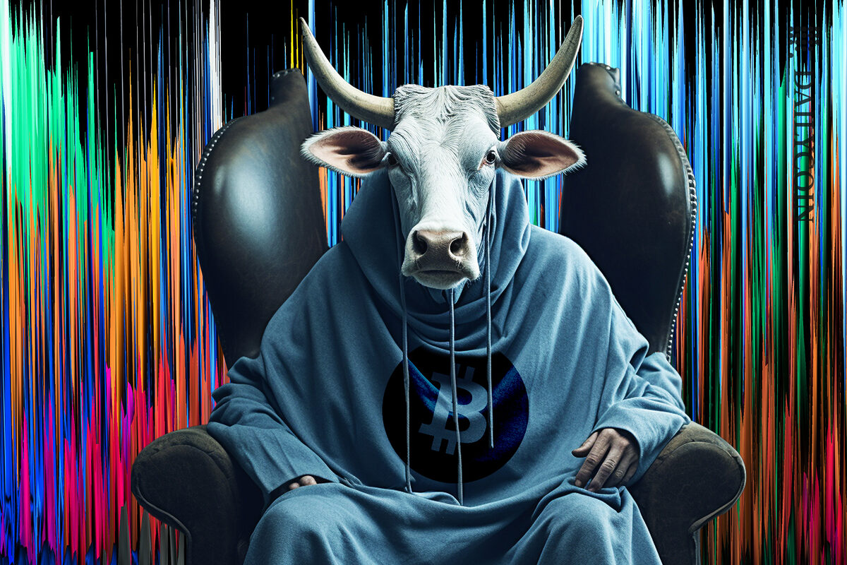 Bull about to talk about bitcoin.