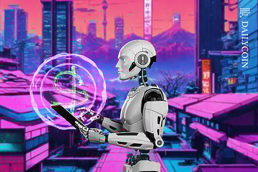 Robot testing out stablecoins in Japan.