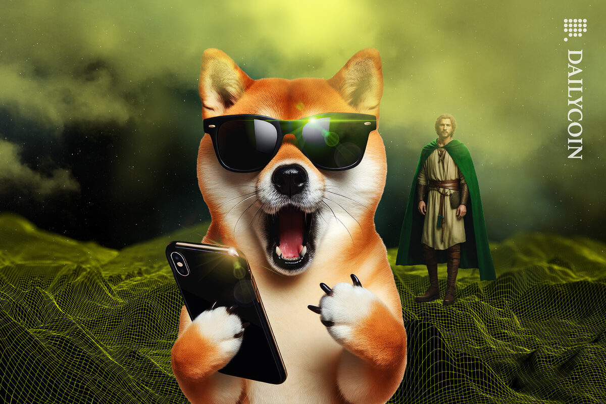 DOGE is shocked by being on Robinhood land.
