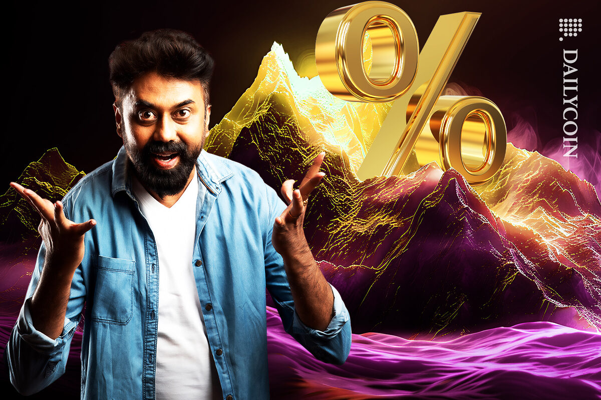 Guy from India is shocked with the spike of the percentages.