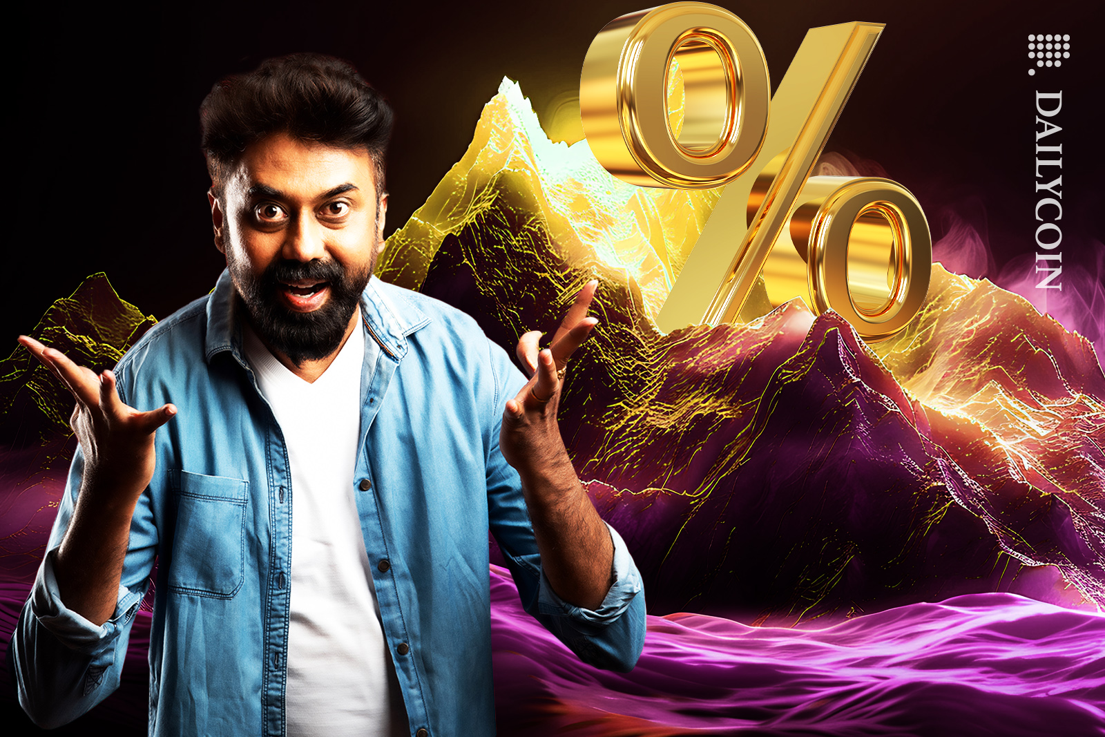 Guy from India is shocked with the spike of the percentages.