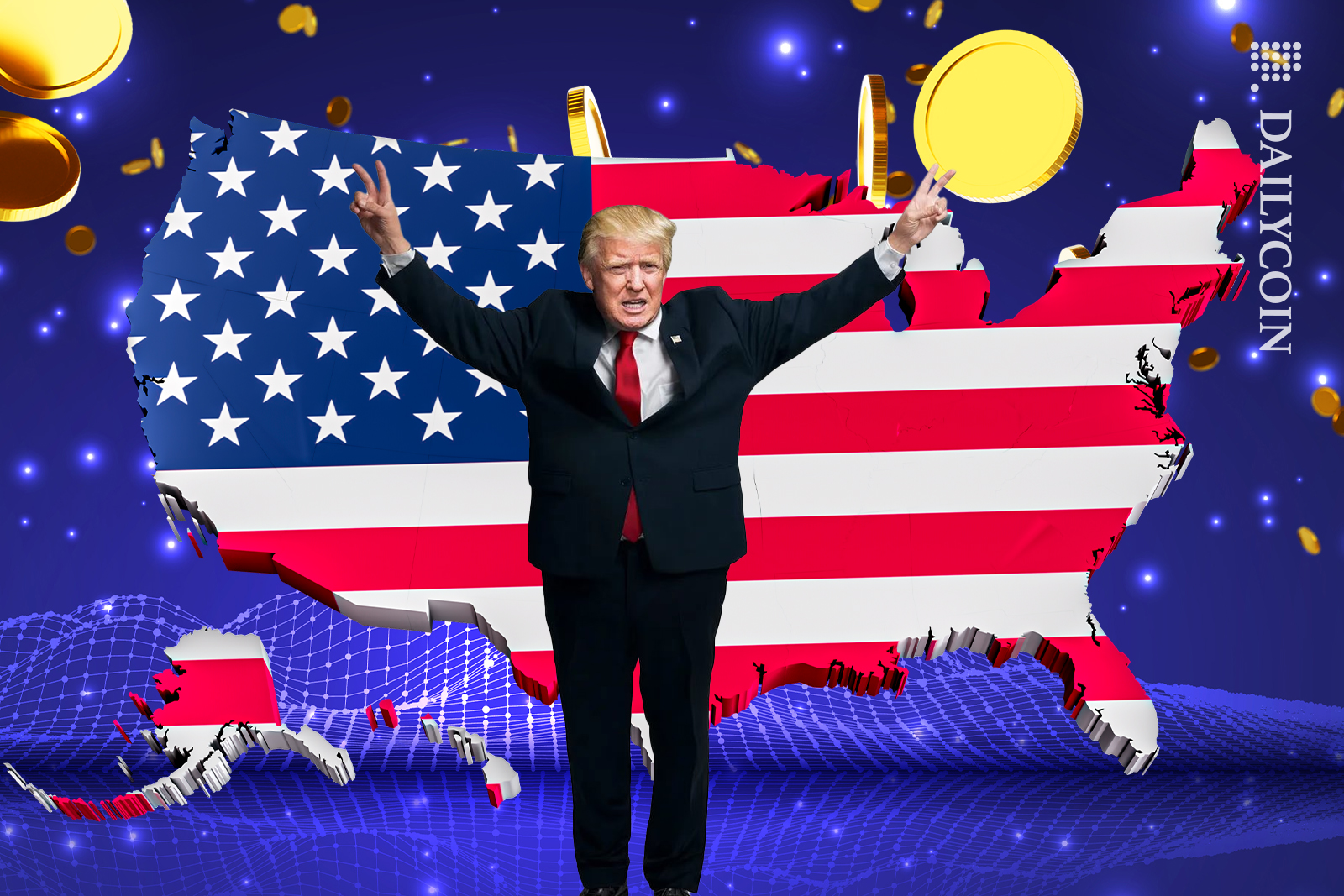 Donald Trump endorsing crypto for America.