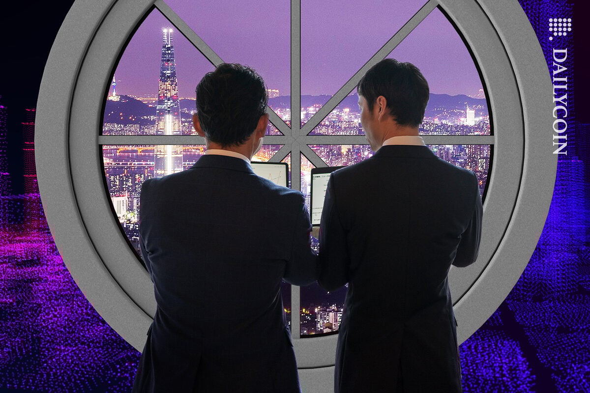 Business people out to Seoul making digital currency plans.