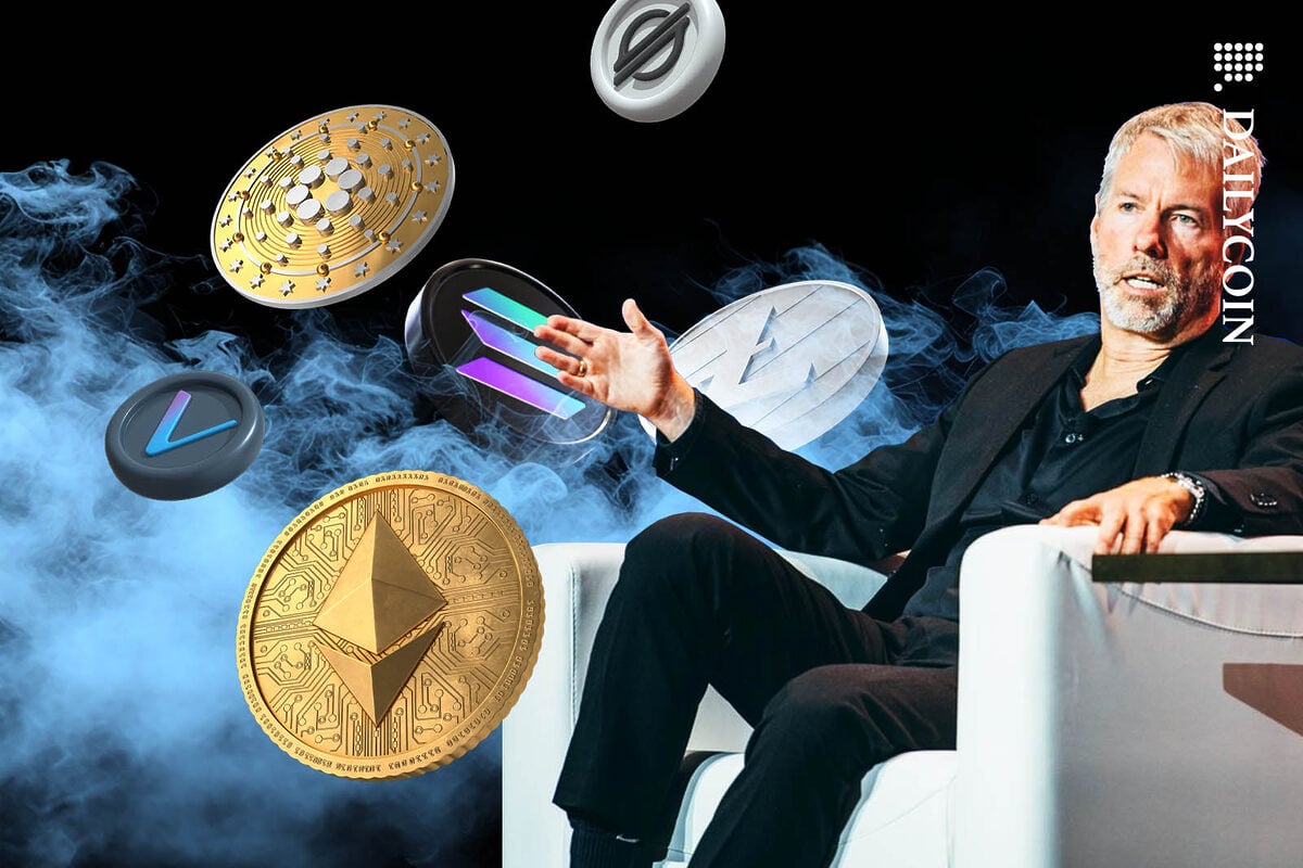 Michael Saylor with some alt coins.